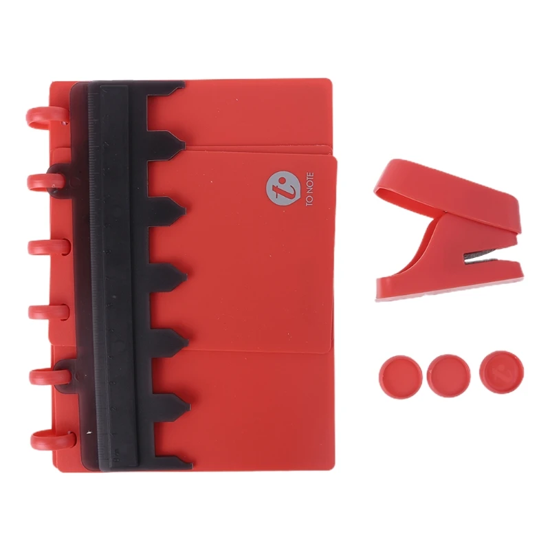 

A6 A7 6 Hole Notepad DIT Binding Supplies T-hole Mushroom Hole Mushroom Gift Box Punch Loose-leaf Notebook
