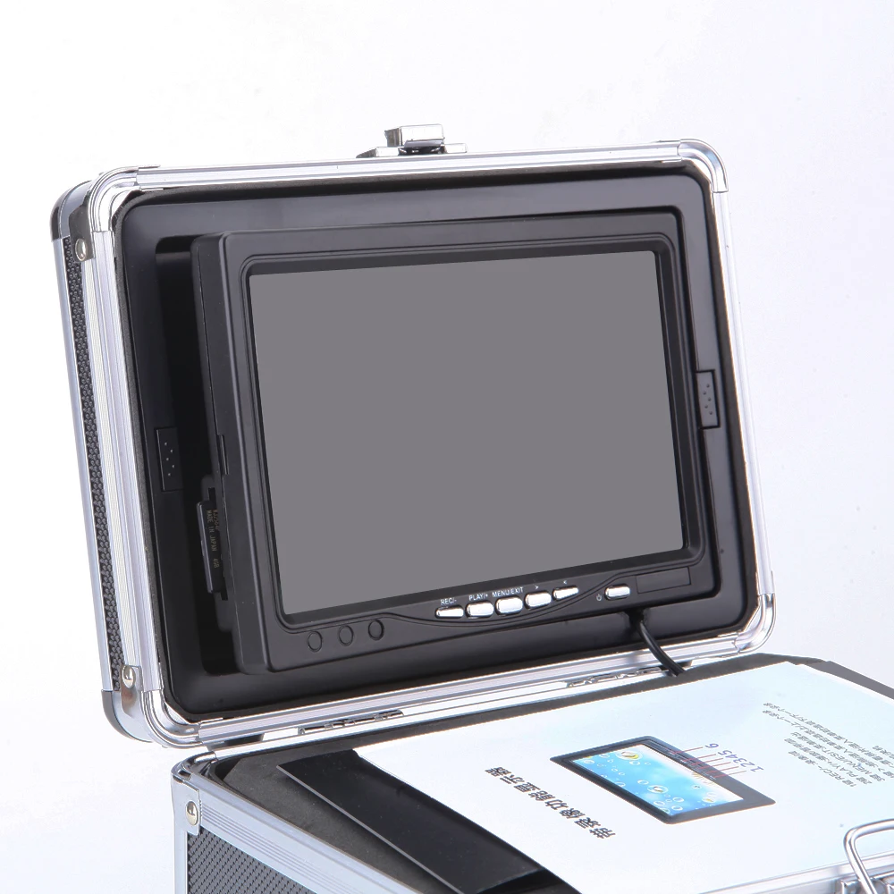 12 белых светодиодов 7inch-TFT-color-monitor подводная Рыбацкая камера с солнцезащитным