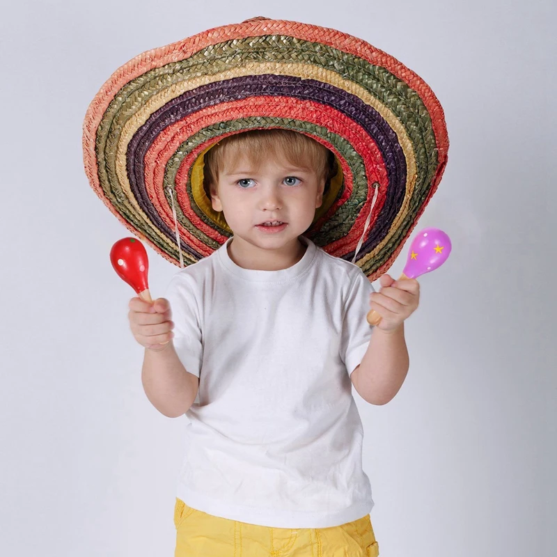 12 штук Maracas для Maraca вечерние любимые деревянные красочные мини Fiesta Favours