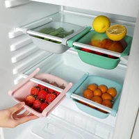 refrigerator adjustable stretchable organizer drawer basket refrigerator drawers fresh spacer layer food storage rack wholesale