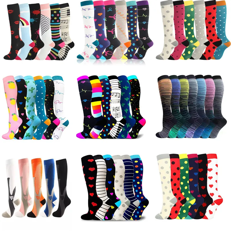 Dropship Компрессионные носки чулки Для мужчин женщин оптовая продажа спортивные