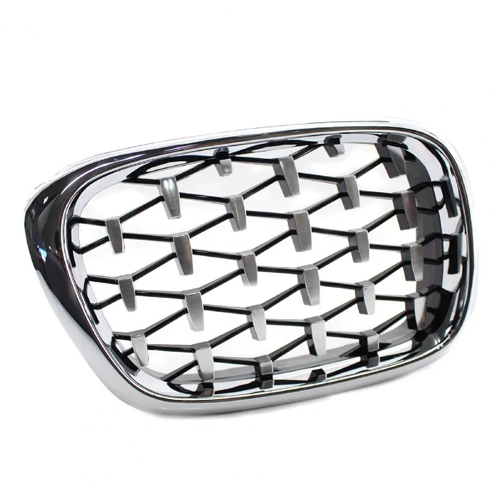 

50% Hot Sales!!!1Pair Auto Grilles Reliable Modification ABS Glossy Black Hood Kidney Grill 51137005837 51137005838 for BMW 5 Se