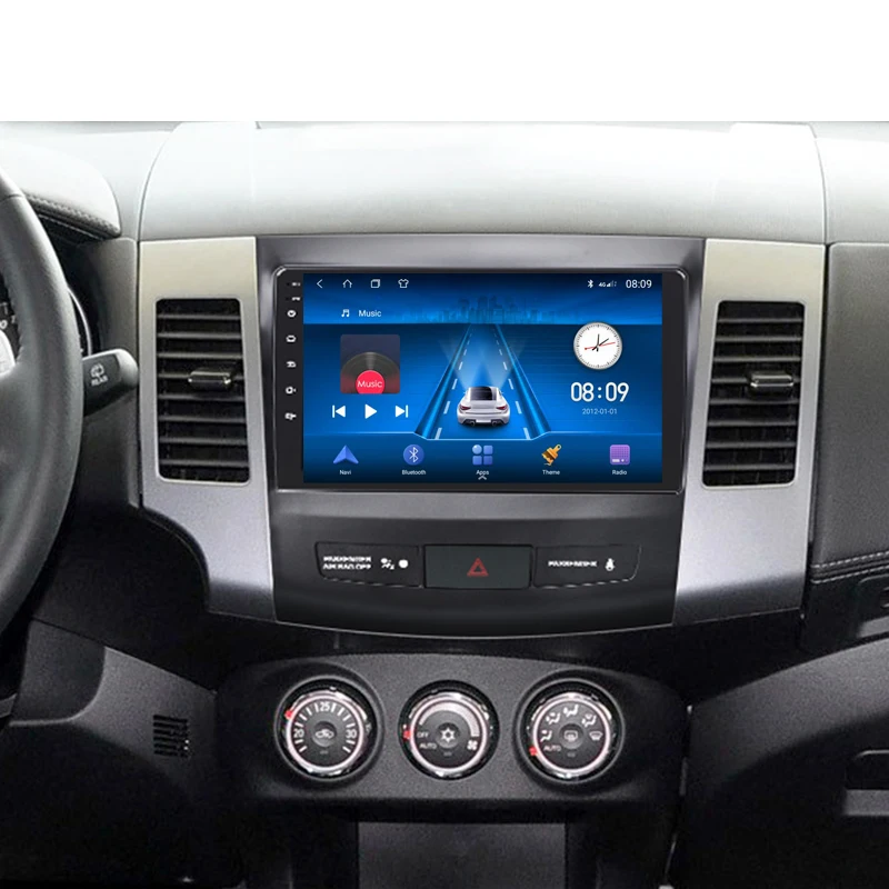 Car Android Radio Multimedia Player Navigation GPS For Mitsubishi Outlander 2 Peugeot 4007 2006 2007-2010 2011 2Din No DvD | Автомобили и