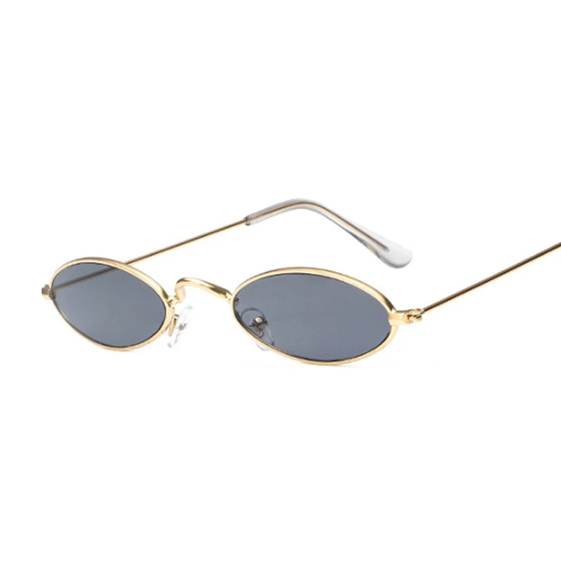 

Small Frame Red Shades Round Sunglasses Women Mans Oval Brand Designer Vintage Fashion Pink Sun Glasses Female Oculos De Sol