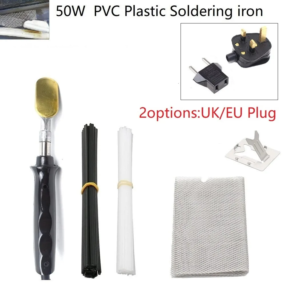 

50W 220V-240V PVC Plastic Soldering Iron Electric Soldering Iron Smoothing Irons For Car Bumper Repair Plastic Crack Repair Tool