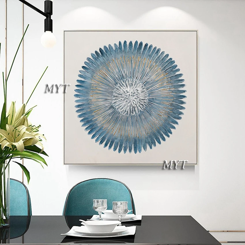 Новое поступление домашний настенный цветочный холст ручной работы абстрактная