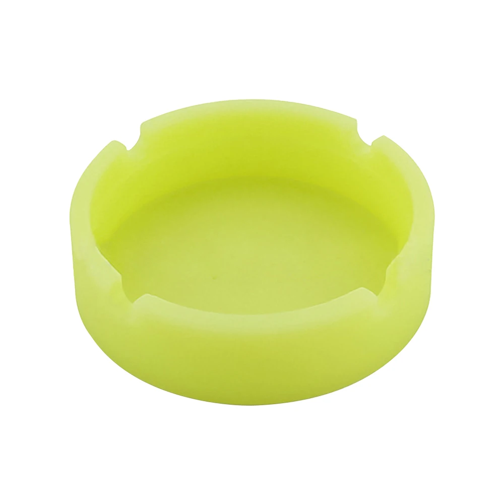 

Glow In The Dark Luminous Silicone Soft Ashtray For Smoking Cigarette Cigar Easy to Clean Ashtray Luminous Ashtray 2