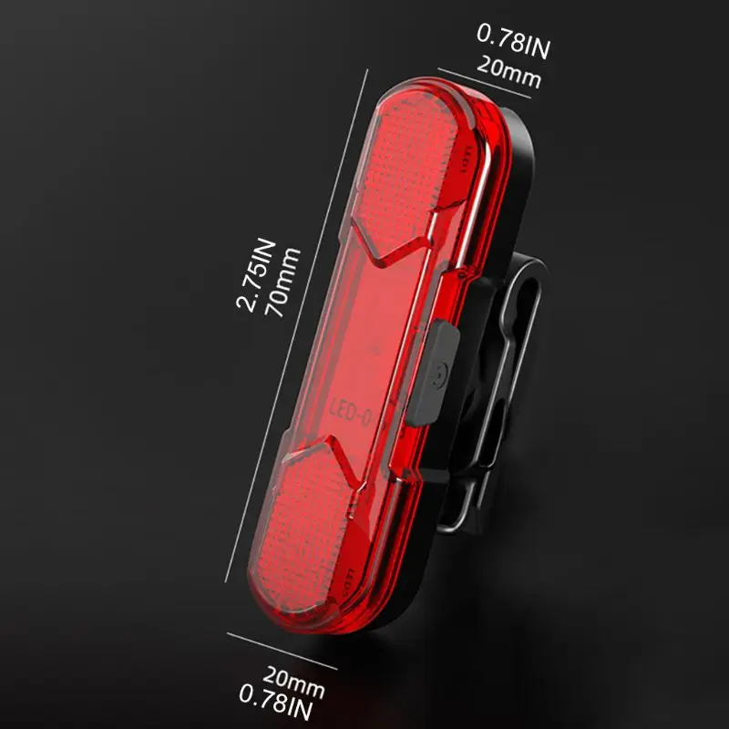 

High Brightness Bike Rear Light USB Powerful LED Bicycle Warning Tail Light Rechargeable Outdoor Night Riding Cycling
