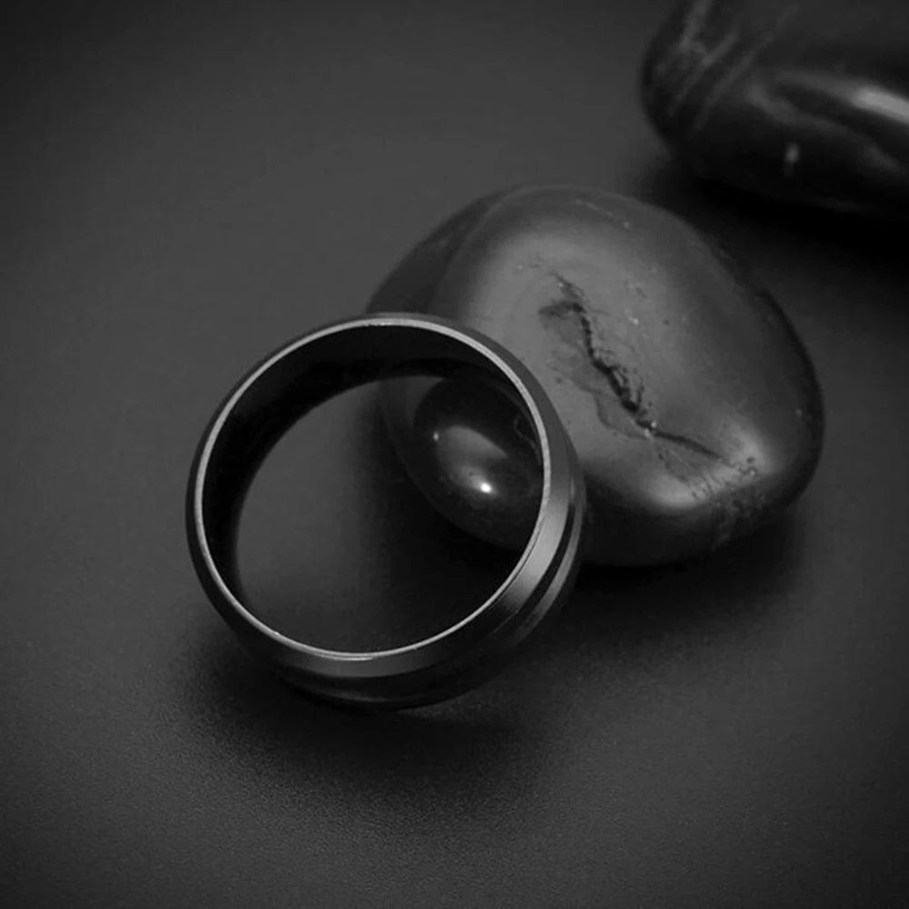 Purple Black Simple Design Ring Men&amp#39s Finger Accessories Suit Match Jewelry For Male Birthday Gifts | Украшения и