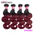 TODAY ONLY 1 3 4 Bundles Body Wave Bundles Ombre Hair Bundles Brazilian Hair Weave Bundles Remy Human Hair Extensions