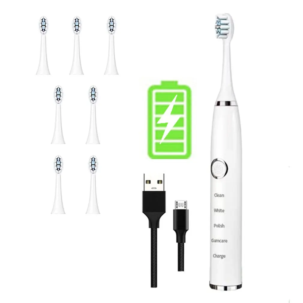 

Automatic Sonic Electric Toothbrush Smart Timer Replaceable Ipx7 Waterproof Toothbrush Rechargeable Soft Fur Toothbrush