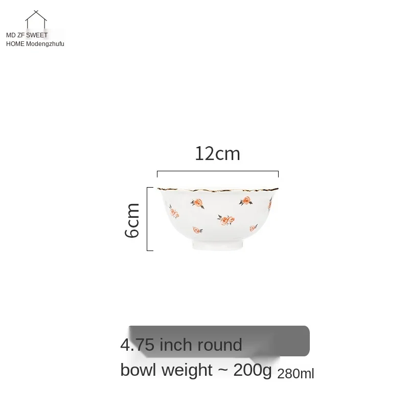 

European-Style Gold-Edged Bowl Plate Set Rice Bowl Western Cuisine Steak Plate Soup Plate Fish Dish Mug Tableware