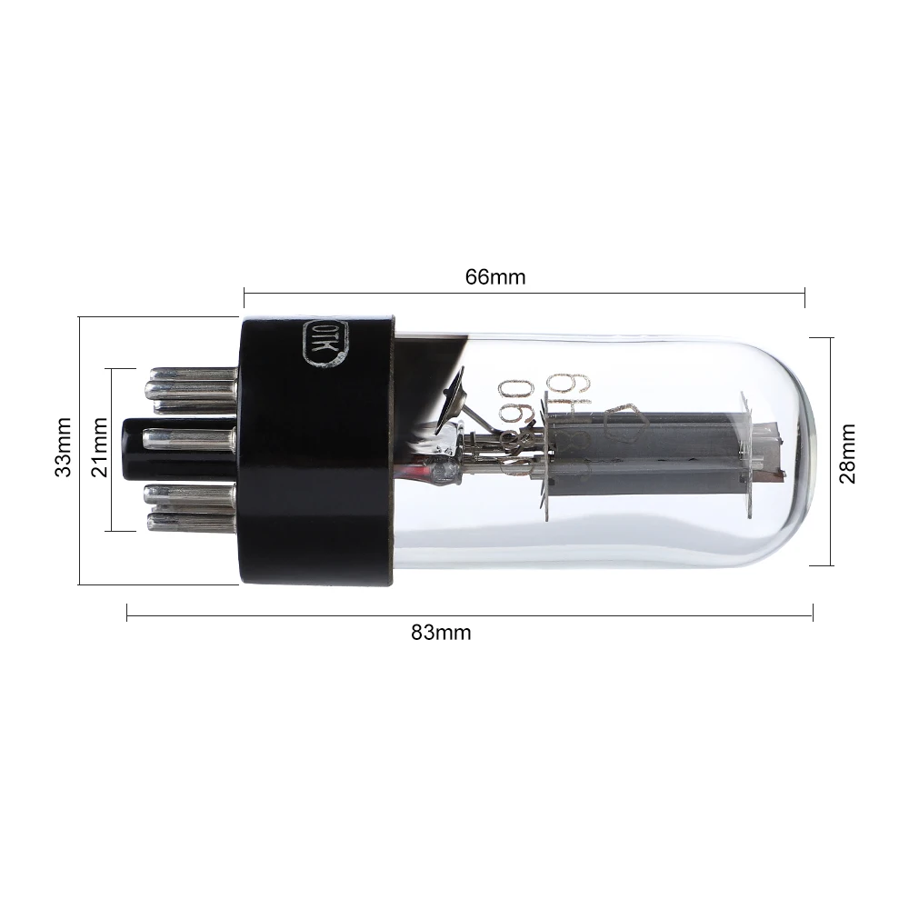 AIYIMA 2PCS 6H8C Electron Tube Amplifier Vacuum Replacement 6N8P/5692/6SN7/ECC33/CV181 Valve Strengthen Bass Sound For - купить по