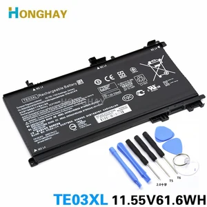 Аккумулятор для ноутбука HONGHAY TE03XL, для HP OMEN 15 TPN-Q173 HSTNN-UB7A 15-bc011TX 15-bc012TX 15-bc013TX 15-bc014TX 15-bc015TX AX017TX