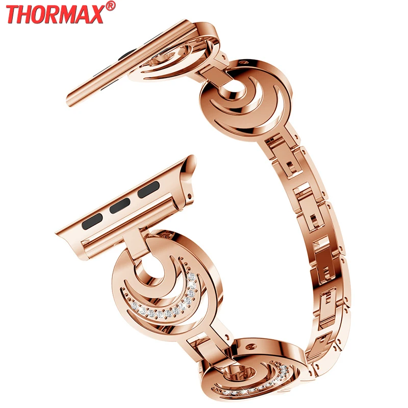 Браслет со смайликом браслет из нержавеющей стали ремешок для часов Apple Watch 4 38 42 40