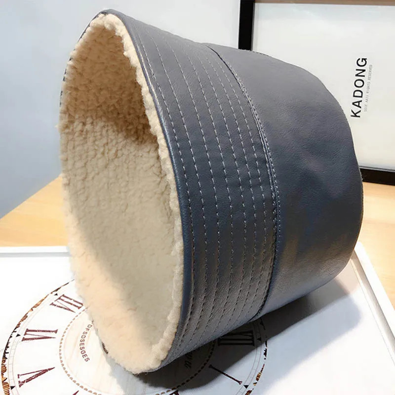 Новинка 2019 модная женская шапка Fibonacci из искусственной кожи кашемировые Панамы