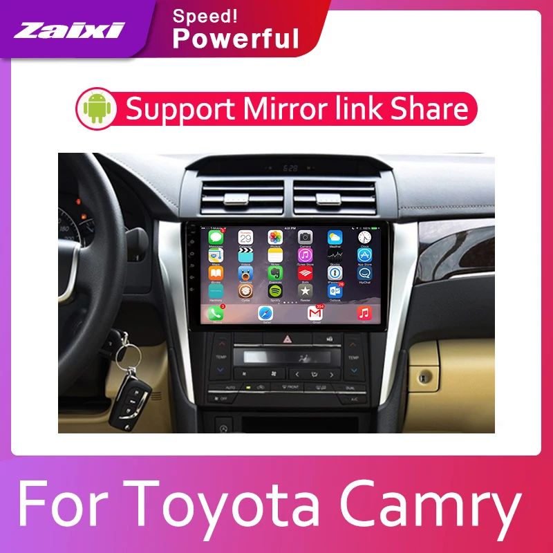 Автомобильный мультимедийный плеер ZaiXi Android 2 Din радио видео авто стерео GPS карта