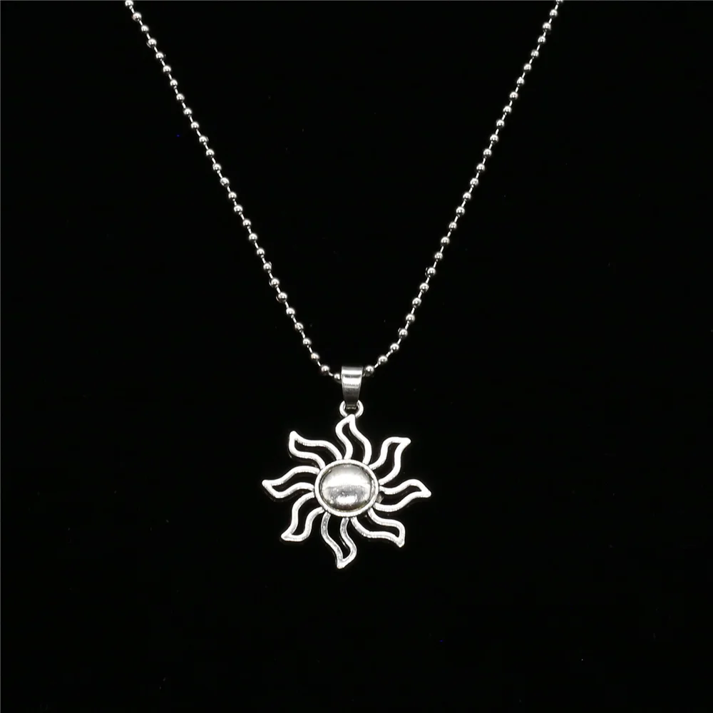 Color 21 New Male Punk Long Custom Sweater Chain Choker Necklace Music Note Angel Wing Feather Pendant Necklace Men Women Jewelry - Окраска металла: Color 21
