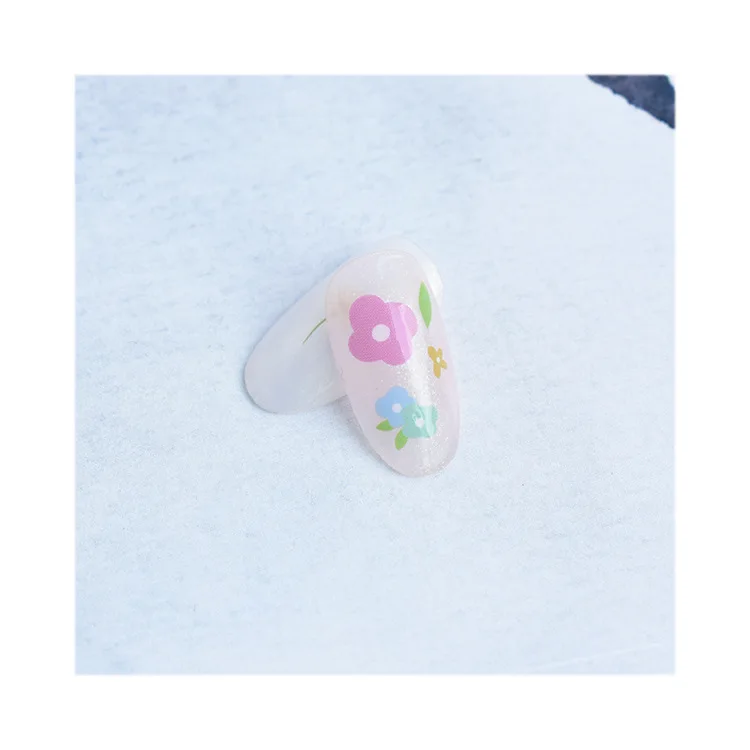 Летние цветы фрукты наклейка для ногтей 3D Клубника персик Маргаритка цветок