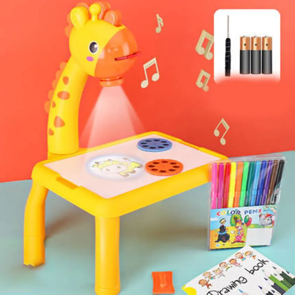 

Проекционный скетчборд, настольный проектор, художественный стол для рисования, детская доска для рисования, обучающий музыкальный инстру...