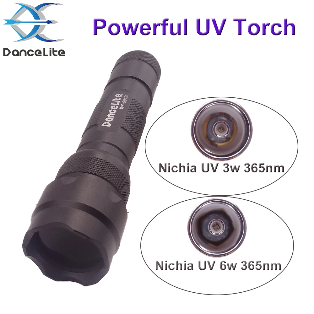 Ультрафиолетовый фонарь Nichia 502B UV 365 нм детектор черного света для мочи собак
