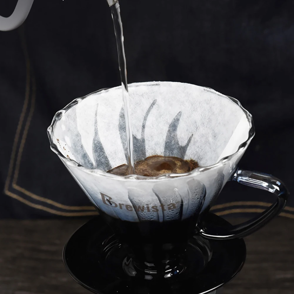 Brewista кофейник Термостойкое стекло ручной работы V60 спиральный фильтр чашка кофе