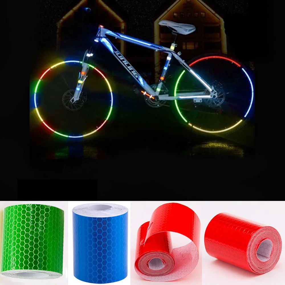 Светоотражающие наклейки для велосипеда клейкая лента безопасности белые