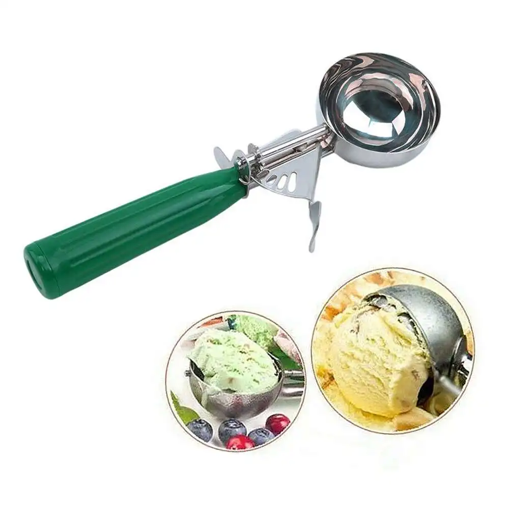 Stainless Steel Ice Cream Scoop Ball Digger Carving Knife Spoon Masher Platter | Дом и сад