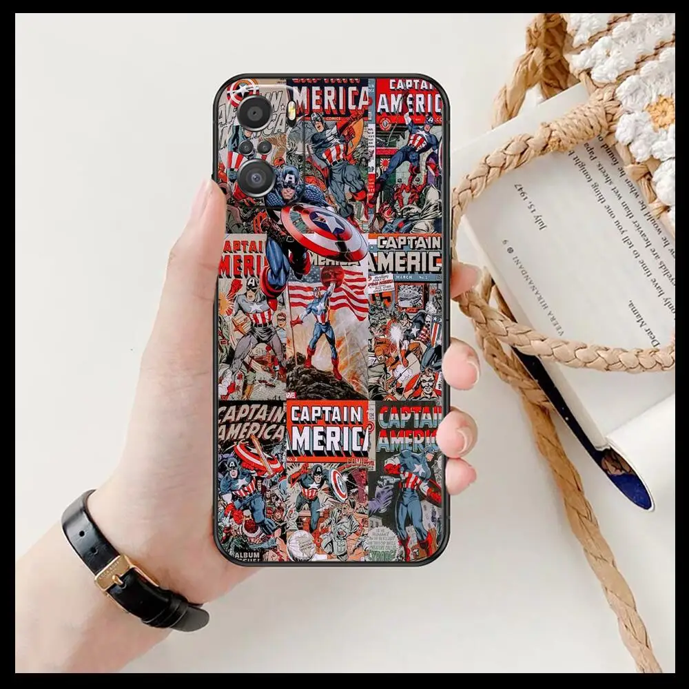 marvel comics phone case for xiaomi redmi 11 lite 9c 8a 7a pro 10t 5g cover mi 10 ultra poco m3 x3 nfc 8 se cover free global shipping