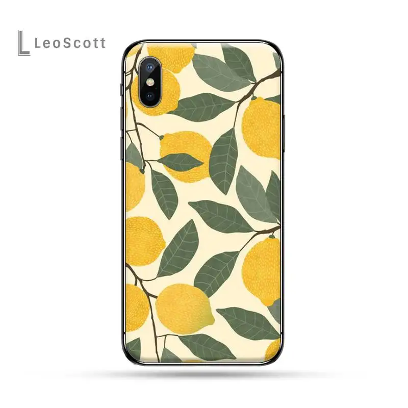 

Lemon Summer fresh fruit Phone Case for iPhone 11 12 mini pro XS MAX 8 7 6 6S Plus X 5S SE 2020 XR high quality cover