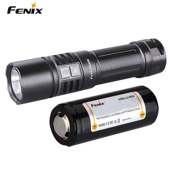 Fenix PD40R Cree LED 3000lms USB Перезаряжаемый фонарик + аккумулятор 26650|Фонарики и