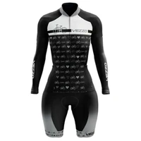 2021 vezzo clothes cycling triathlon skinsuit sets professional long sleeved macacao ciclismo feminino gel bicycle short pants