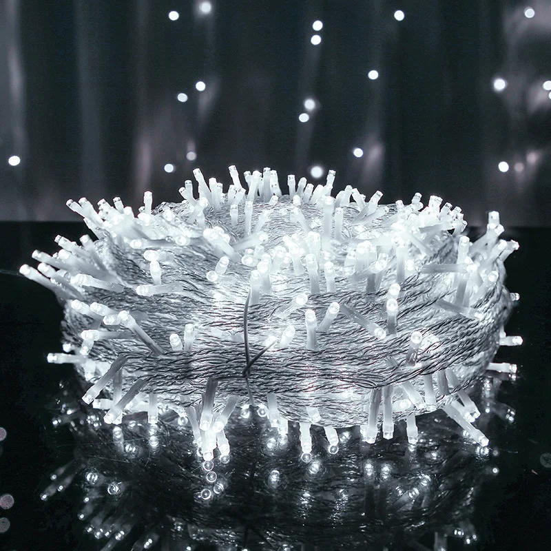 

2022 Новогодняя Рождественская гирлянда, светодиодсветодиодный гирлянда 10 м, 100 светодиодный, светильник рлянда в виде сосулек, украшения для...