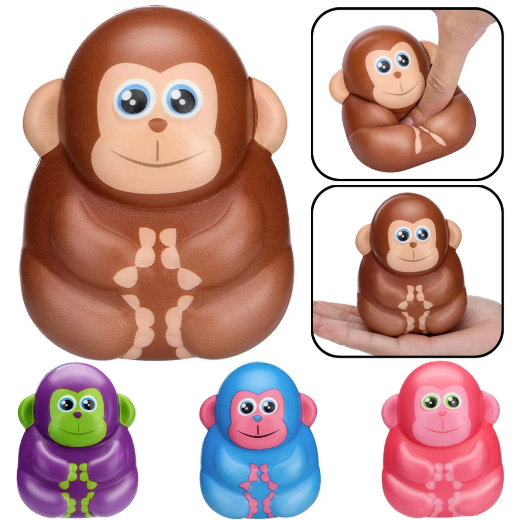 Squi-shies игрушка для детей кавайная мультяшная обезьяна медленно