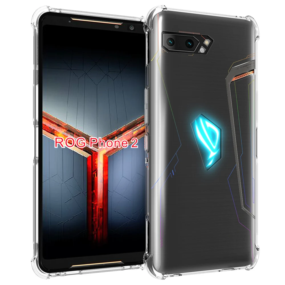 Прозрачный Противоскользящий противоударный Прочный гибкий чехол из ТПУ для ASUS