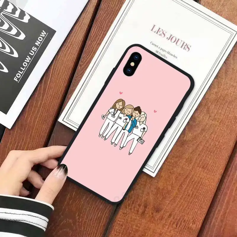 

Cute Cartoon Medicine Doctor Nurse Phone Case for iPhone 11 12 mini pro XS MAX 8 7 6 6S Plus X 5S SE 2020 XR