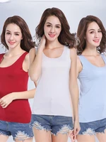 high quality 2021summer solid seamless women tank tops soft modal vest sleeveless t shirt female white tanks no trace tops