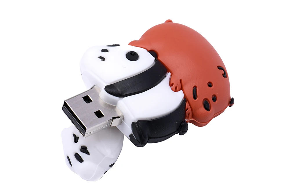 JASTER флеш-диск USB 2,0, милая мультяшная Флешка с тремя медведями, флешка, 4 ГБ, 16 ГБ, 32 ГБ, 64 ГБ, животный U диск
