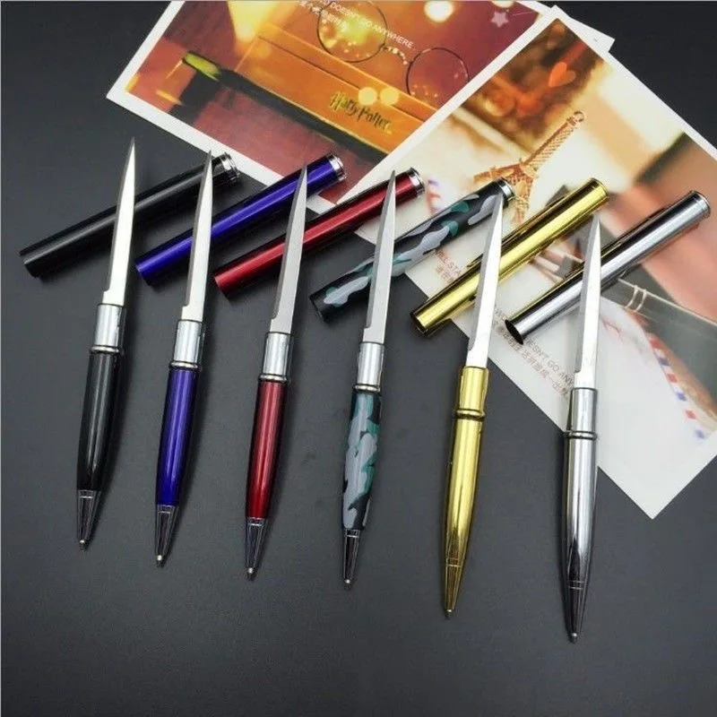 

Многофункциональный регулируемый мини-нож для самообороны, переносная шариковая ручка, нож, мини-походный кольцевой нож, инструмент для по...