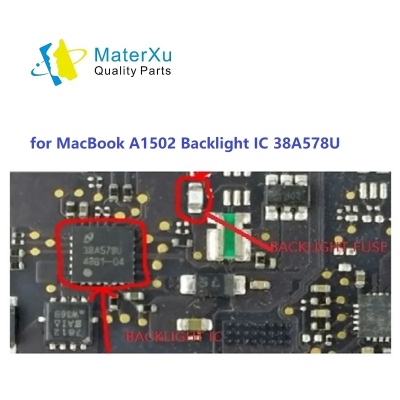 

MaterXu Pro Parts IC for MacBook A1502 Backlight IC 38A578U MacBook Repair Inner Parts Repair Tools