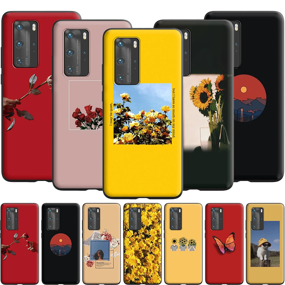 Чехол с романтическим подсолнухом для Huawei Mate 10 20 Lite Y6 Y7 Y9 Y6P P Smart S Y5P Y8P 2019|Бамперы| |