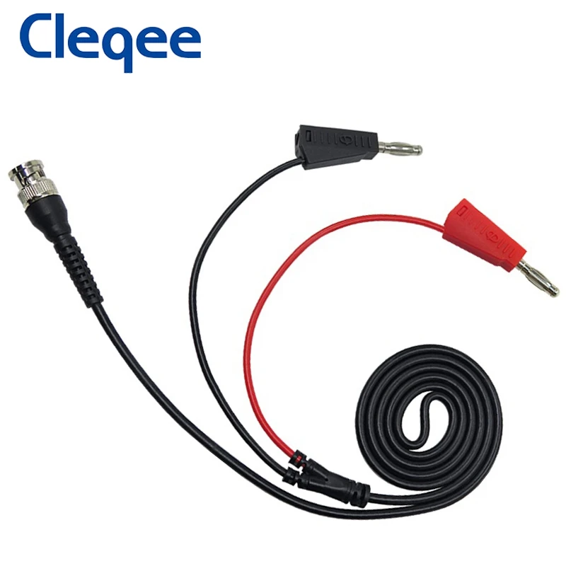 Cleqee P1009 BNC Q9 для двойных 4 мм Штабелируемых банановых штекеров с гнездом тестовые