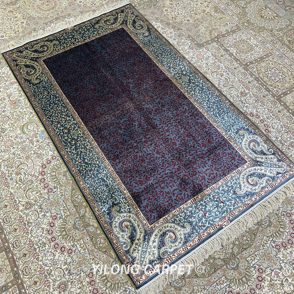 Шелковый Классический ковер ручной работы YILONG 3 'x 5' персидский цветочный