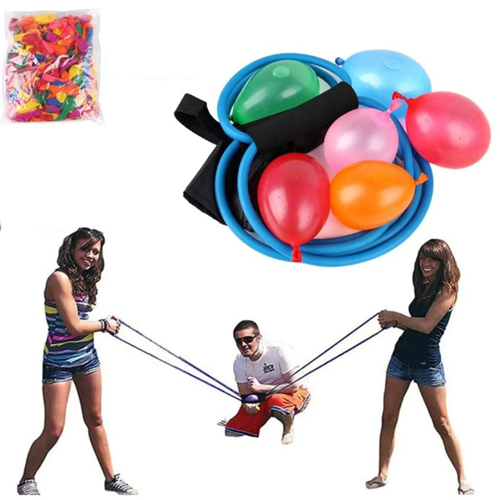 

Premium Durable Water Balloon Launcher 3-Person Battle Slingshot Game
