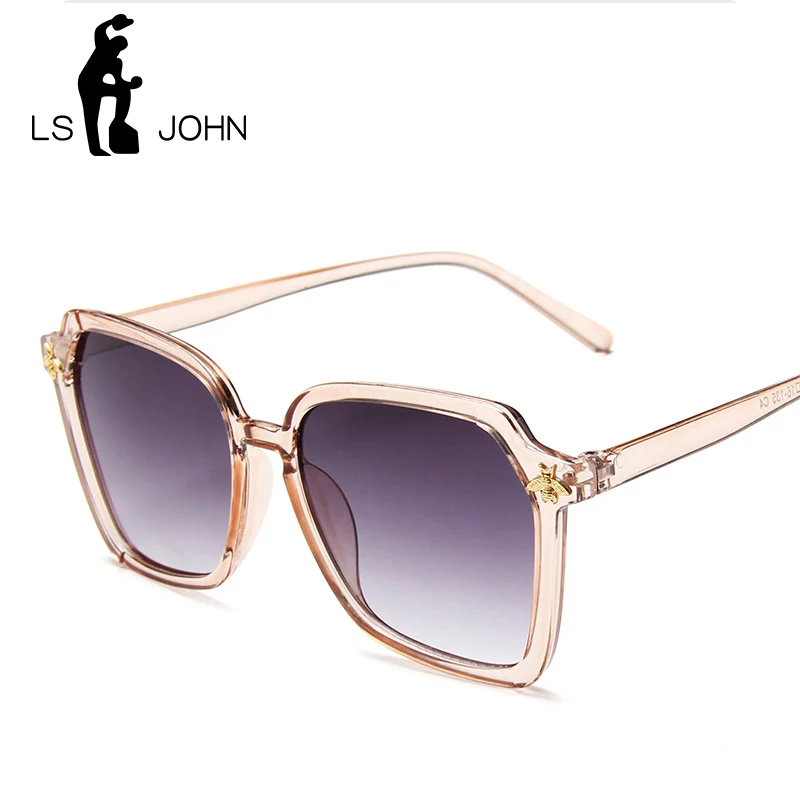 Женские винтажные солнцезащитные очки LS JOHN брендовые дизайнерские пластиковые