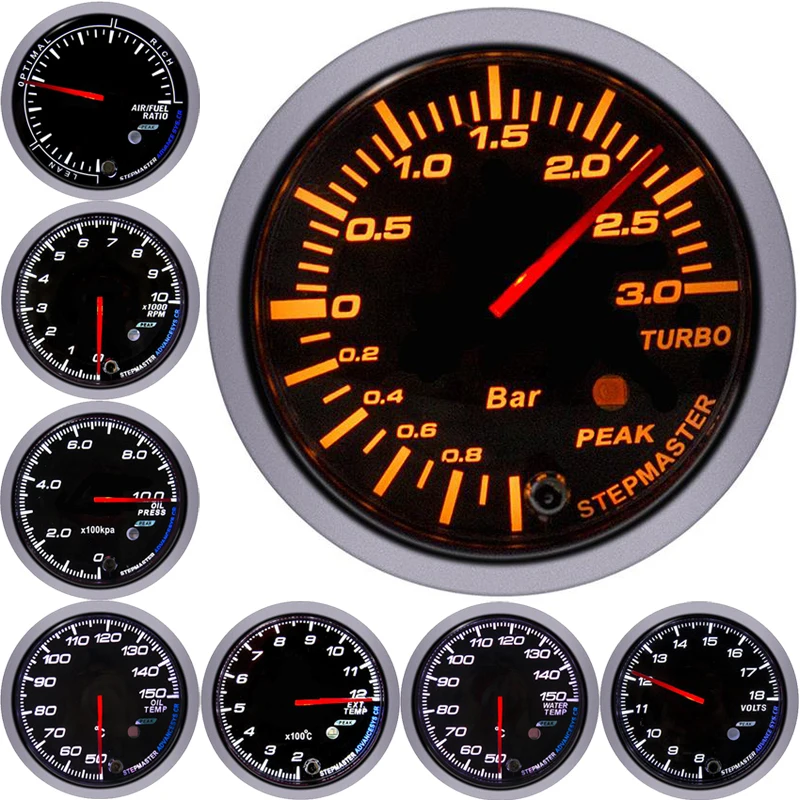 Автомобильный гоночный манометр цифровой измеритель температуры и давления