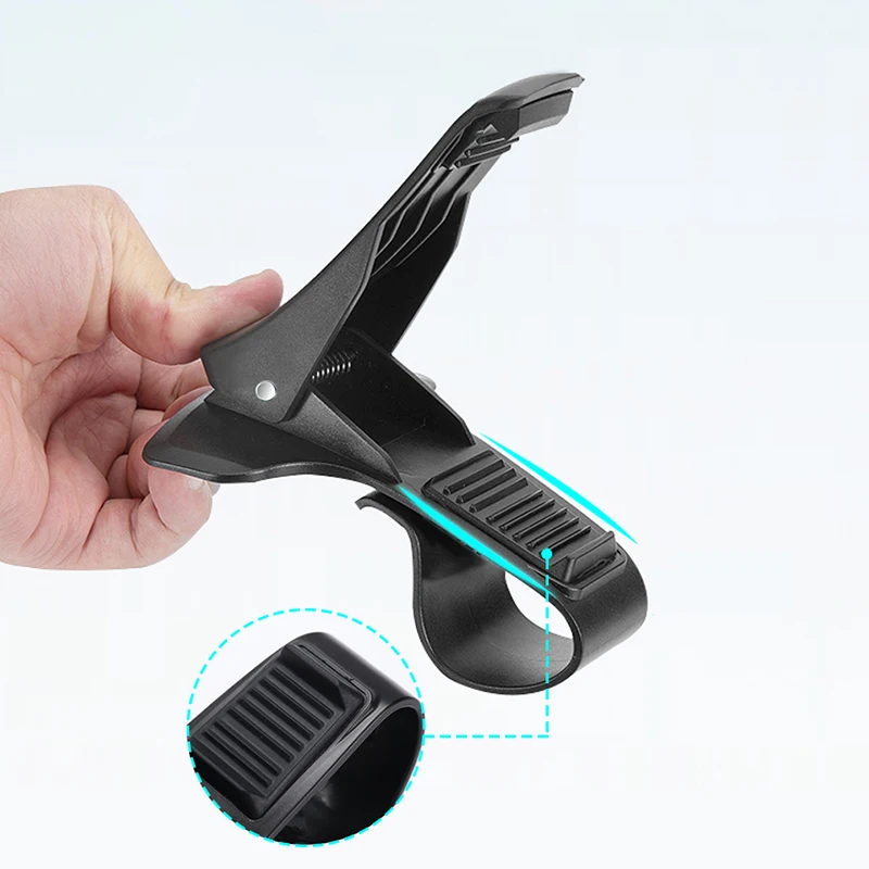 

6.5 inch Mobile Phone Holder Clip Car Phone Holder Stand Non-slip Universal plastic GPS Navigation display Black Dashboard Clip