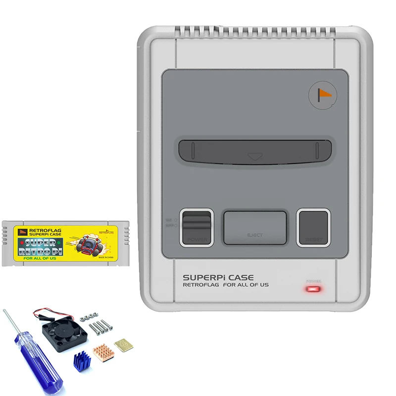 Retroflag SUPERPi CASE J с охлаждающего вентилятора + радиатор безопасное отключение для