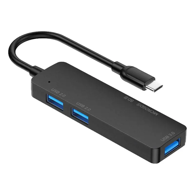 

1pc USB Hub SD TF Card Reader Port Hub USB-C Transfer Device USB Data Hub