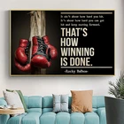 Рокки Бальбоа, боксерские мотивационные винтажные плакаты, принты на фотобоксерских перчатках, Настенная художественная картина для спортзала, докор